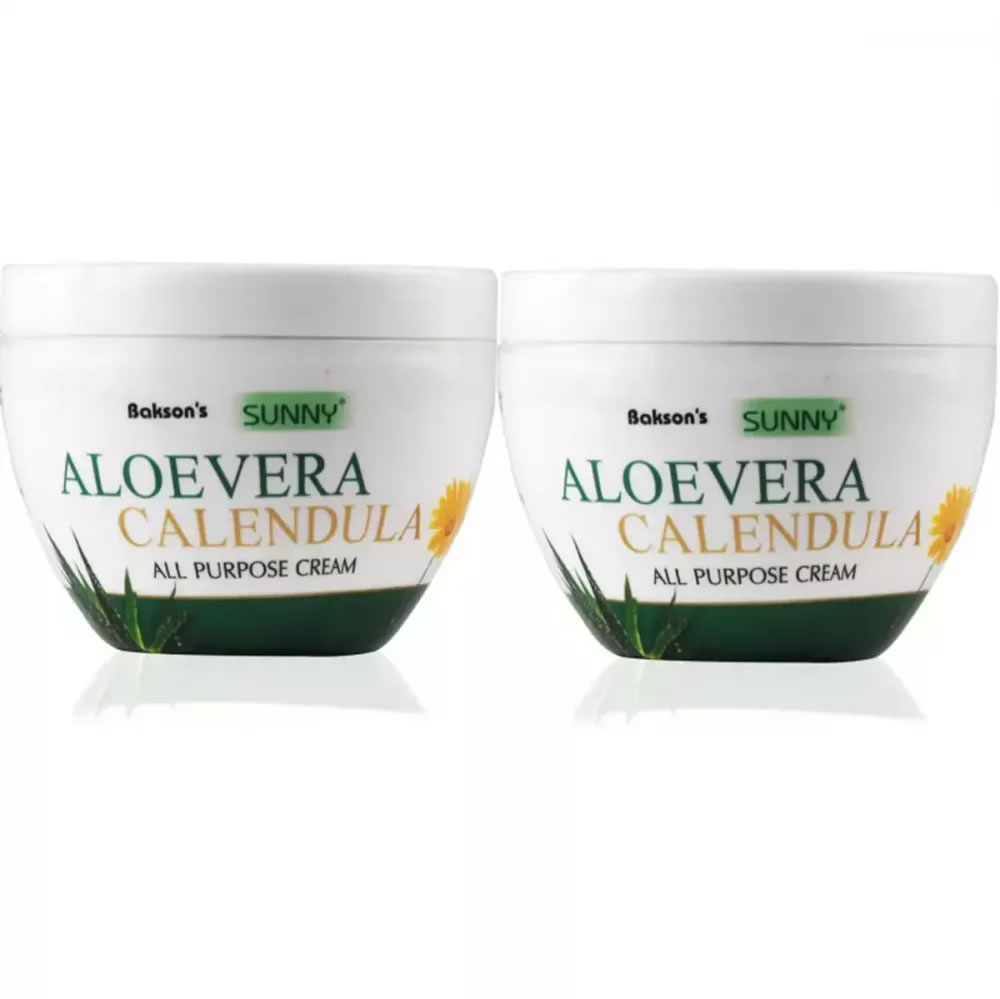 Bakson Sunny All Purpose Aloe Vera Calendula Cream (125g, Pack of 2)
